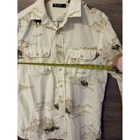 Western Cremieux Collection Button Down Shirt Cotton Buffalo Print Sz M Corduroy - Picture 5 of 9